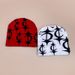 Trendy Cross & Star Print Knit Beanie For Men & Women - Soft Acrylic Winter Hat With Street Hip Hop Style (54-62cm, 9 Colors)_voghion.com