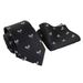 8CM Hand-Tied Necktie And Square Scarf Set Black Floral Suit Shirt Accessories Polyester Long Tie For Men_voghion.com