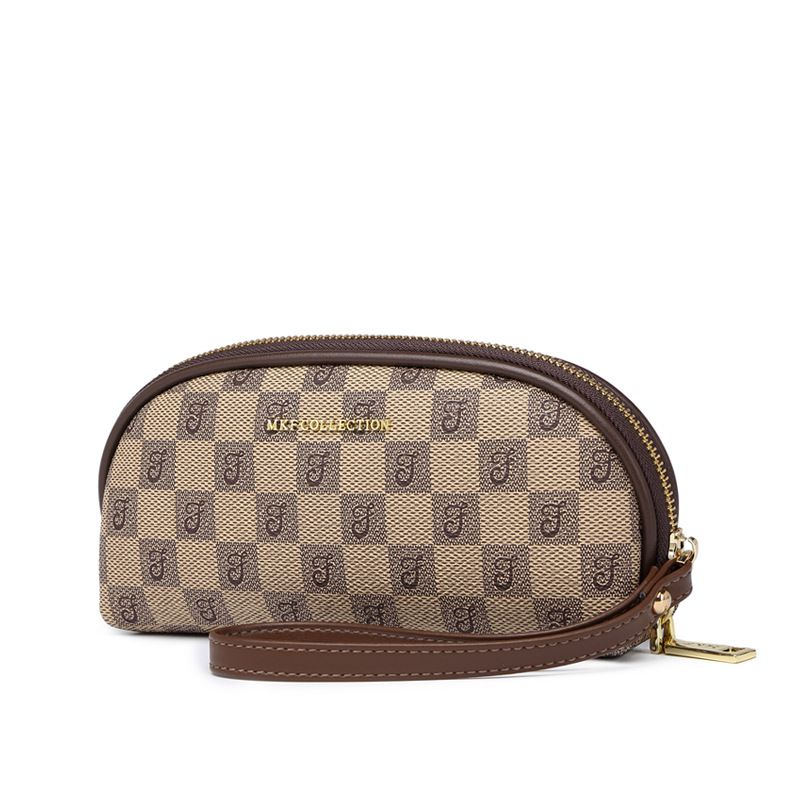 Modische Geldbörse mit Handgelenksverschluss für Damen – Lange, schmale Clutch mit Kartenfächern, RFID-Schutz und verstellbarem Riemen_voghion.com