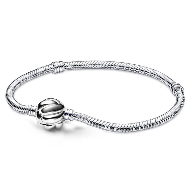 Nuovo braccialetto fai da te di base da donna Panjia con catena a forma di cuore in rame bianco con perline e chiusura a serpente_voghion.com