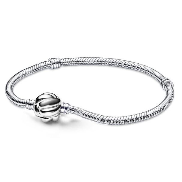 Nuovo braccialetto fai da te di base da donna Panjia con catena a forma di cuore in rame bianco con perline e chiusura a serpente_voghion.com