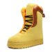 Yellow Suede Thermal High-Top Boots Versatile Snow Boots Men's Fall/Winter 2025 New_voghion.com