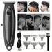 Professioneller Haarschneider – kabelloser, wiederaufladbarer Friseurtrimmer mit selbstschärfenden Titanklingen, 3 Stunden Laufzeit, 5 Schutzvorrichtungen_voghion.com
