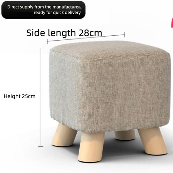 Canapé carré minimaliste populaire, petit tabouret d'entrée, table basse, tabouret bas, créatif et robuste_voghion.com