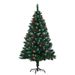 Flocked Pinecone Pre-Lit Artificial Christmas Tree With Auto Shaping – 1.2M/1.5M/1.8M/2.1M For Home, Hotel & Commercial Decor_voghion.com