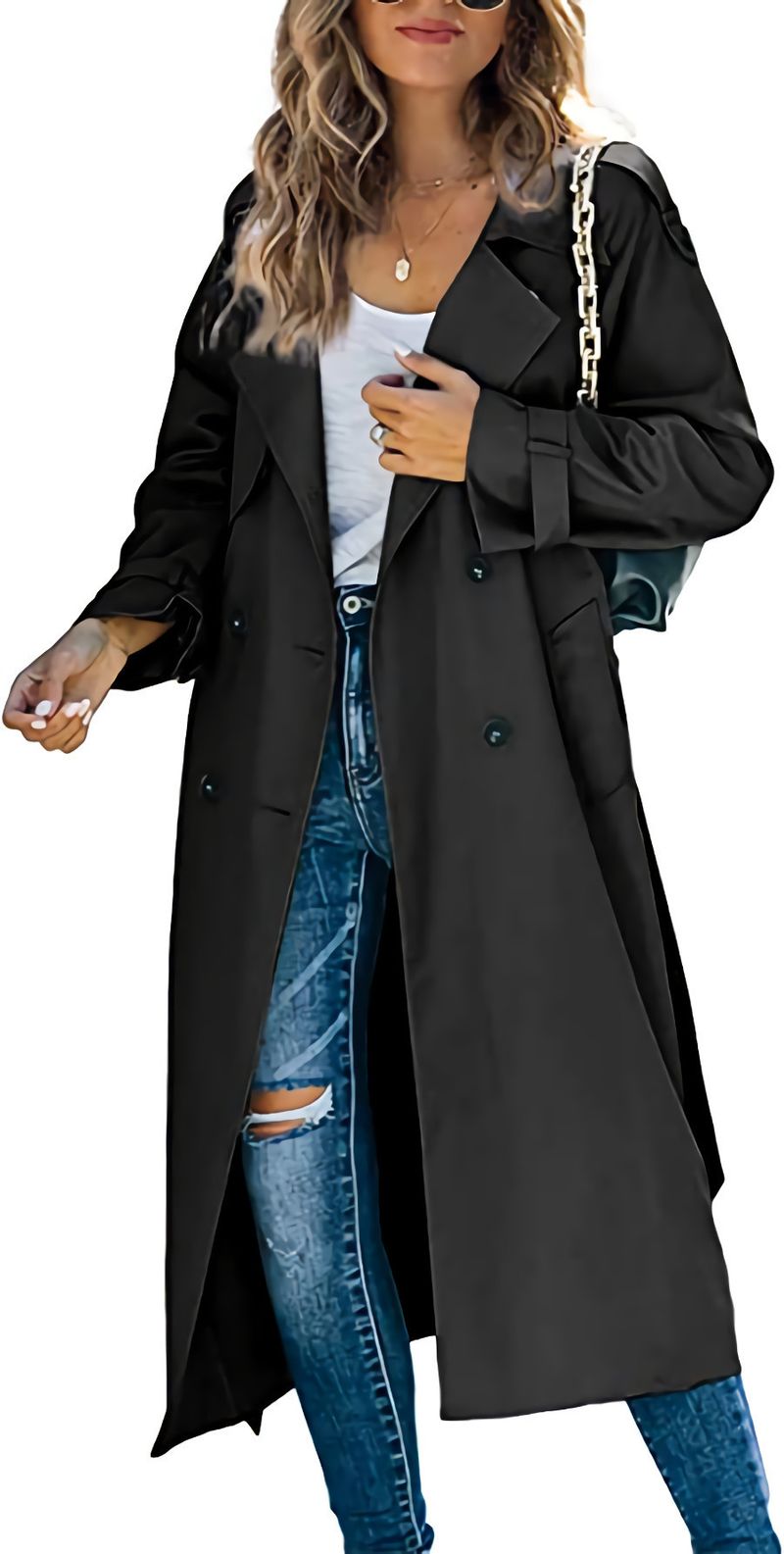 Damenmode Winter- und Herbst-Windlass-Mantel_voghion.com
