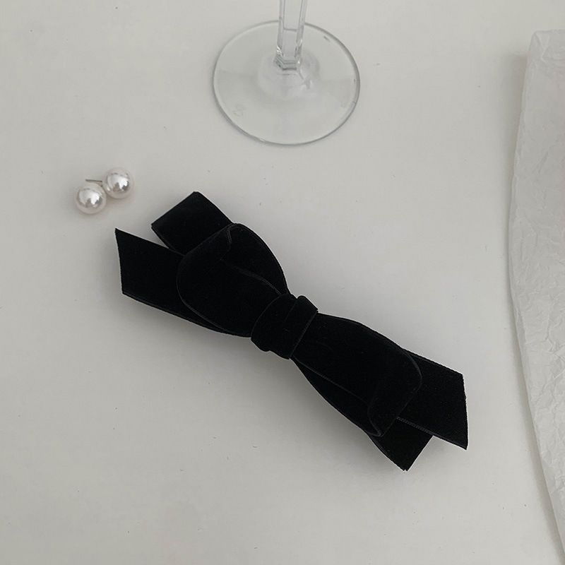 Täglichen hochwertigen samt bogen ~ haarnadel weibliche pony clip zurück kopf haar zubehör kopfschmuck mädchen seite clip top clip_voghion.com