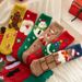3-Pair Women's Coral Fleece Christmas Socks, Non-Shedding Fuzzy Sleep Socks With Half-Side Plush, Festive Ankle Socks For Home_voghion.com