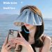Sunscreen for women summer, UV resistant, empty top sunshade hat, sun hat with large eaves to cover the face, foldable_voghion.com