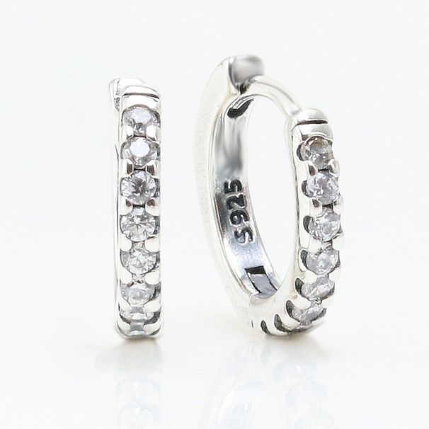 Eleganti orecchini a cerchio Huggie in argento da donna con design a doppio cerchio, orecchini minimalisti e chic da indossare tutti i giorni._voghion.com