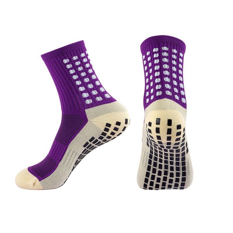 Women's Socks Non Slip Wear Resistant Football Socks Mid Tube Pressure Socks Sports Film Thickened Towel Bottom Football Socks_voghion.com