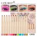 12-Color Eyeshadow Stick Set - Dual-Ended Creamy Formula, Rainbow & Neutral Shades, Travel-Friendly With Sharpener_voghion.com