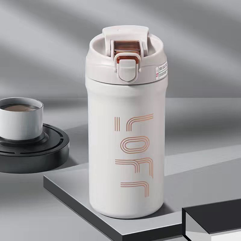 Acciaio inossidabile 316, isolato, di alto valore estetico, per studenti maschi e femmine. Un coperchio per due tazze di caffè._voghion.com