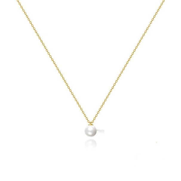 New Pearl Flower Pendant Necklace With Layered Beads And Collarbone Chain, Elegant Small Fragrance Series_voghion.com