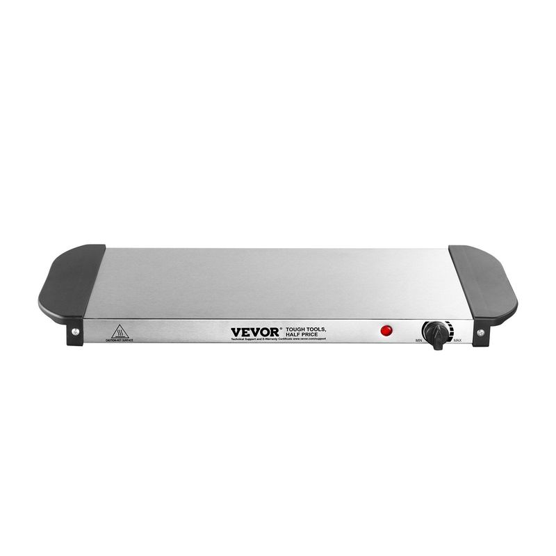 VEVOR Electric Warming Tray Buffet Food Warming W/ Temp Control Stainless Steel_voghion.com