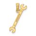 14K 3-D Double Open-Ended Wrench Charm_voghion.com