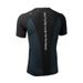 Men's Fitness Compression Shirt Short Sleeve Ice Silk Summer Base Layer Quick-Dry High Elasticity Running Football_voghion.com