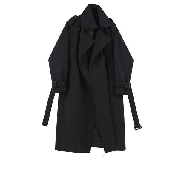 Damenbekleidung Modisches Temperament vielseitige Damen-Windjacke mittlerer Länge Frühling und Herbst lockerer kleiner Manteltrend_voghion.com