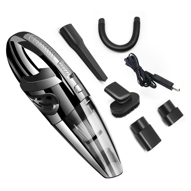 Aspiradora inalámbrica para coche, aspiradora de mano para uso doméstico, doble propósito, húmeda y seca, con fuerte succión y alta potencia._voghion.com
