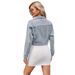 Women's Clothing Spring New Style Washed Short Jacket Long Sleeved Top_voghion.com