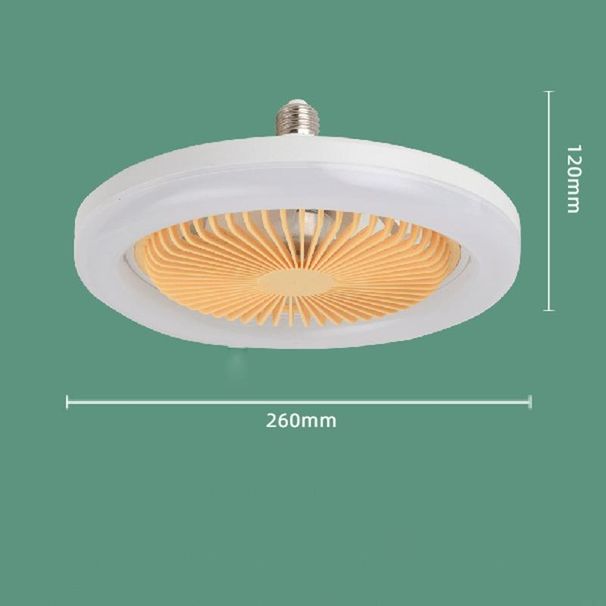 1PC ventilateurs de plafond avec lumière LED moderne intelligent E27 lampe tête ventilateur lumière pour chambre bureau AC 85 V-265 V_voghion.com