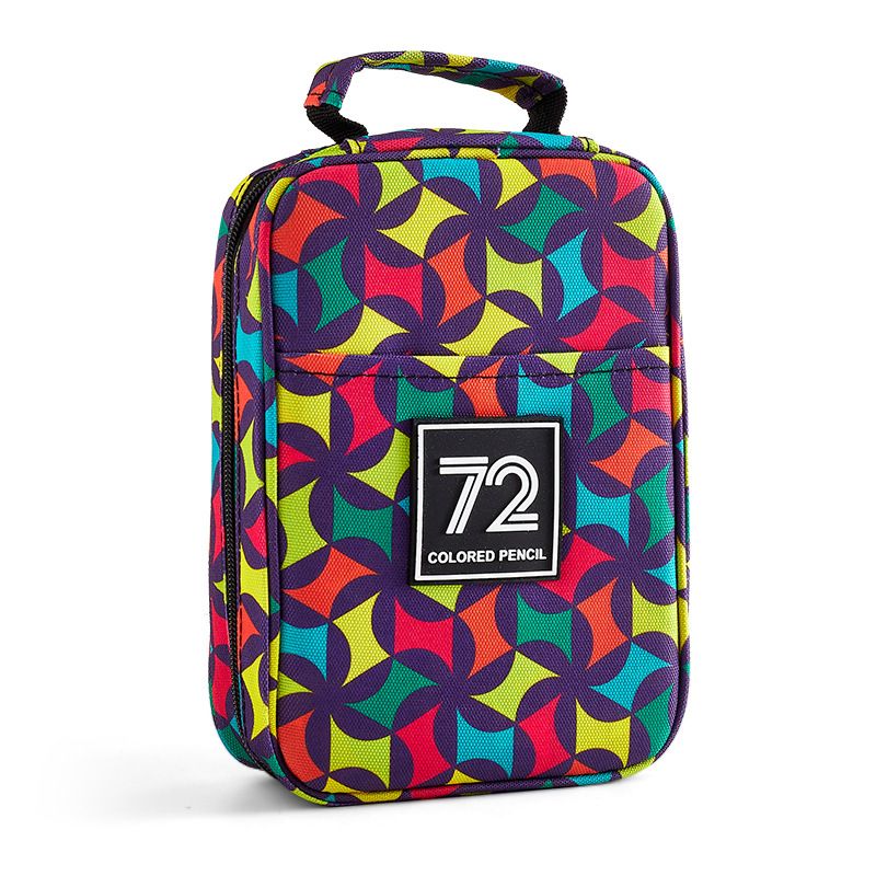 TS 72-slots kleurpotloodhouder - Grote capaciteit kunstbenodigdheden organizer voor studenten en kunstenaars, draagbare potloodhouder voor 72 potloden_voghion.com
