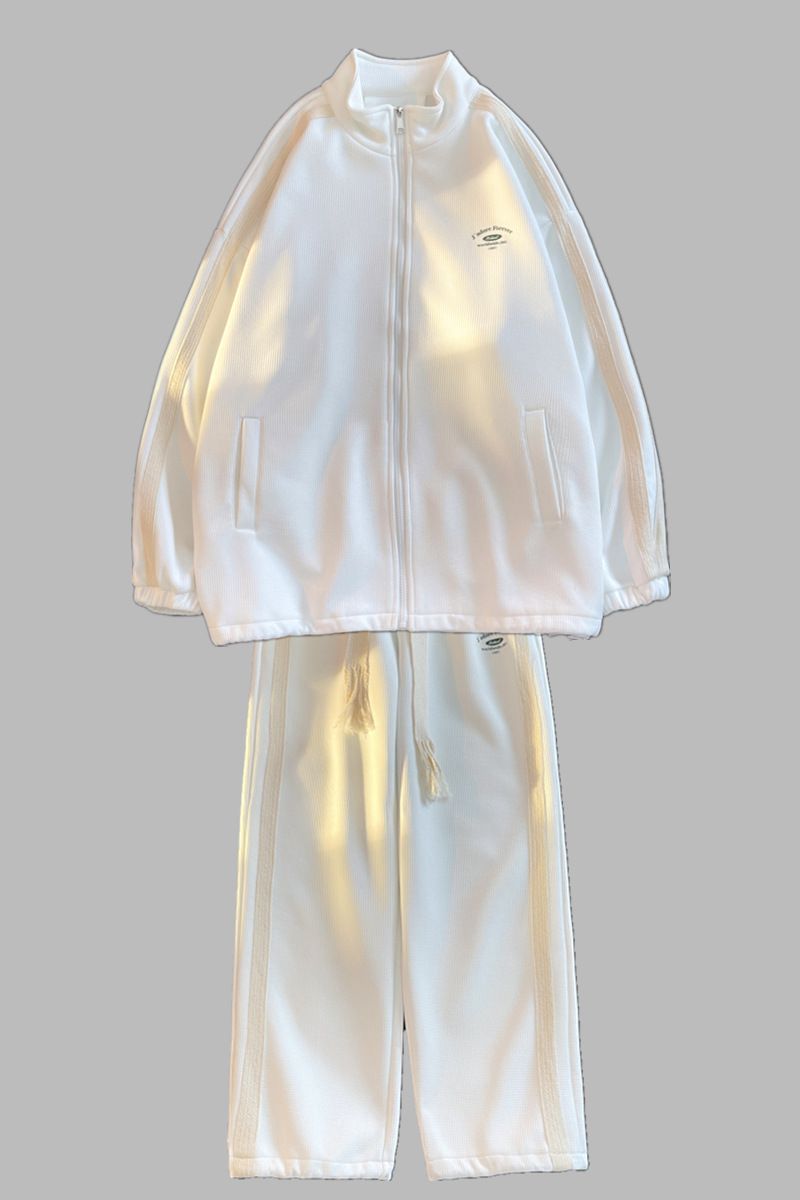 Herrenbekleidung Große Größe Lockere Hübsche Trendy Sweatshirts Für Junge Männer Ein Satz Klassenuniformen_voghion.com