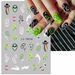 Halloween Luminous Fake Nail Tattoo Sticker Art Temporary Tattoos  Waterproof Colorful Temporary Sexy Tattoos for Nails_voghion.com
