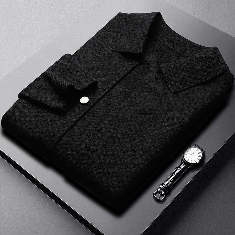 Cardigan classico in maglia per uomo e donna - Design jacquard con texture morbida, scollo tondo, maniche lunghe, abbigliamento casual invernale_voghion.com