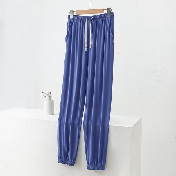 Herrenbekleidung Sommer Herren Modal Herren Eisseide dünne Hose Sommer große Größe Home Hose Anti-Mücken-Hose Klimaanlage Pyjama_voghion.com