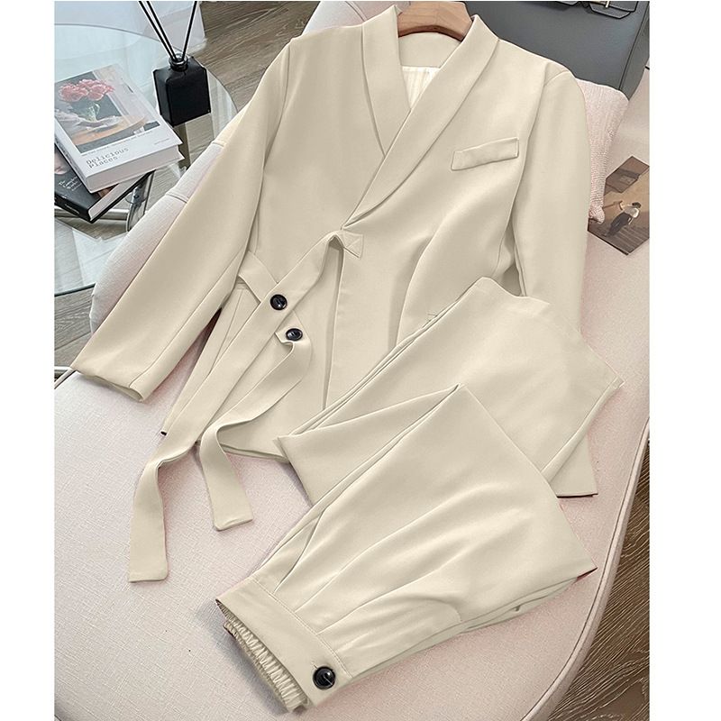 Women's Clothing Spring And Autumn New Temperament Professional Loose Casual Style Suit Two Piece Suit For Women_voghion.com