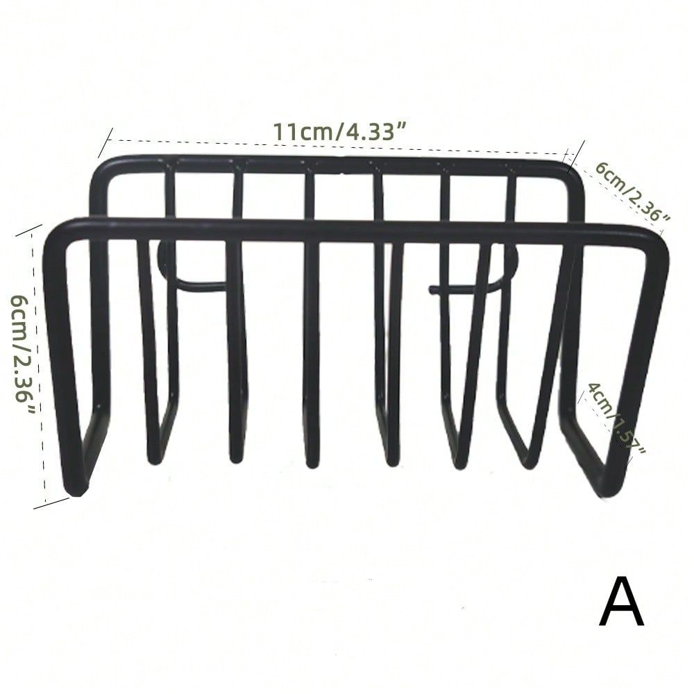 Multifunktionaler Schwammhalter mit einzigartiger M-Form, Küchenspülen-Organizer, rostfreier Schwammhalter für Bürsten, Spülbeckenstöpsel_voghion.com