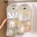 Socks Storage Hanging Bag Hanging Double Sided Storage Bag Rack Underwear Bra Socks Wardrobe Dormitory Storage Artifact_voghion.com