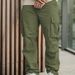 Men's Utility Cargo Pants – Military-Inspired Tactical Trousers With Multi-Pockets_voghion.com