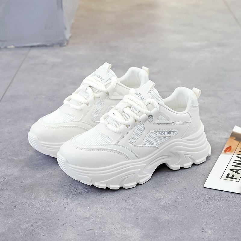 Burst Spring platform dad casual students women's net cloth breathable shoes_voghion.com
