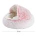 Pet Crystal Warm Half Pack Deep Sleep Long Plush Cat Dog Nest_voghion.com