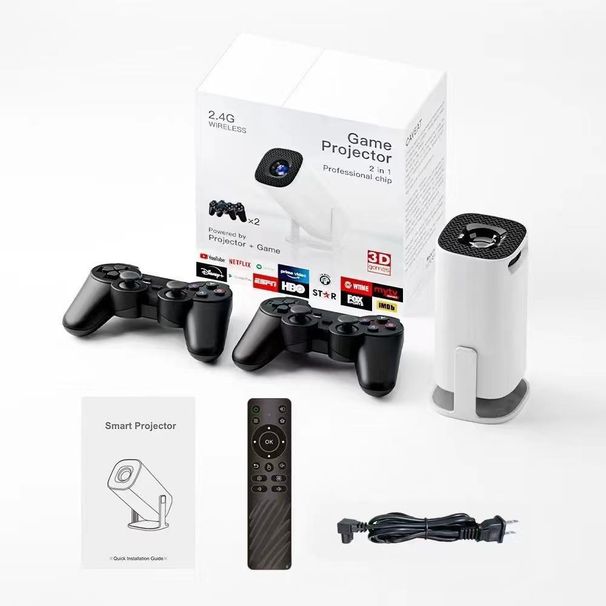 Convenient Game Theater 1080p Android Smart HD 4K Home Wireless Projector_voghion.com