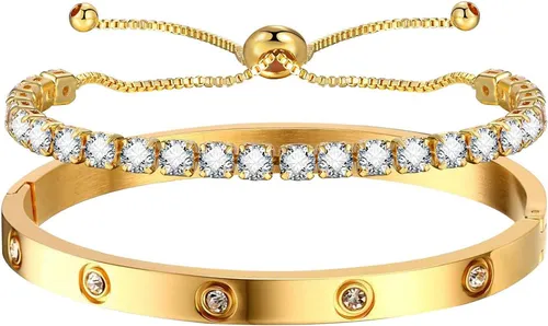 Simple Style Solid Color Titanium Steel Bracelets In Bulk_voghion.com