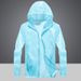 Unschlagbare Qualität für den Sommer für Herren, einfarbige, dünne Sonnenschutzjacke mit Kapuze für den Außenbereich in Übergröße für Teenager, einfacher Angelanzug für Männer_voghion.com