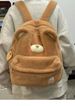 Sac d'école en peluche pour étudiants, nouvelle collection automne-hiver, joli cartable à capacité pour livres_voghion.com