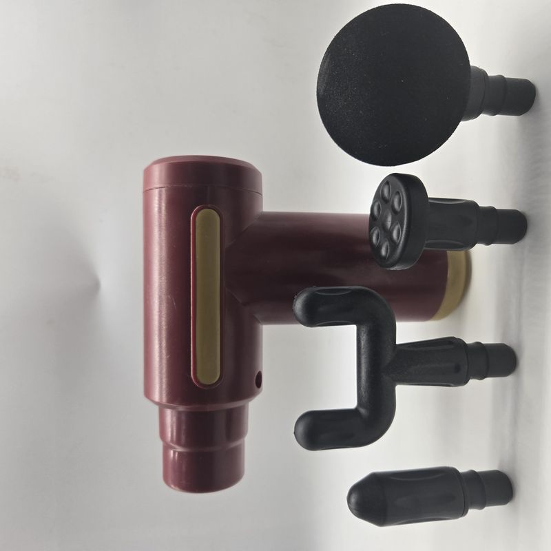 Mini Massage Gun With LCD Screen – 5-Speed Electric Percussion Therapy For Muscle Recovery, Ultra-Quiet (Under 36dB), 4 Interchangeable Heads_voghion.com