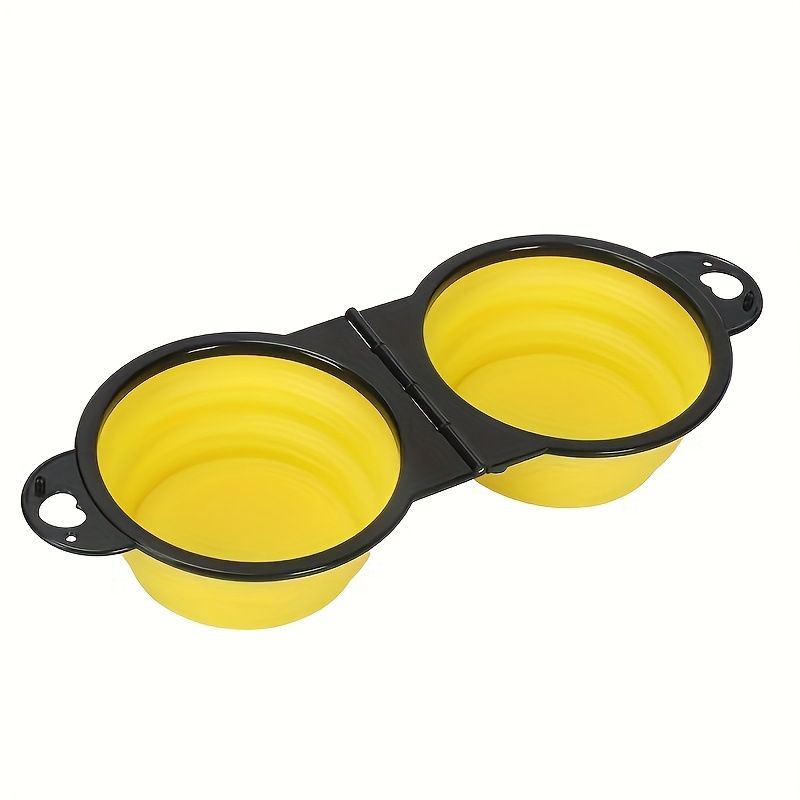 The New Model Is Foldable Double-layer Pet Bowl That Combines The Function Of A Feeder._voghion.com