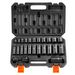 Impact Sockets Set 25pcs 6-Point 3/8in Drive Bit Ratchet Tool Kit Case_voghion.com