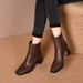 Square Toe British Martin Boots For Women, Versati Autumn And Winter High Ank Boots, Chunky Heel 2024 New French_voghion.com