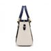 Fashion Color Contrast Handbag, ing Striped Crossbody Bag, Women's Elegant Office & Work Purse_voghion.com