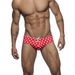 New Men's Triangle Swim Trunks Color Block Star Print Sexy Stretch Beach Bikini Briefs For Men_voghion.com