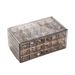 3-Tier Luxury Jewelry Organizer With 72 Compartments - Clear/Translucent PS Storage Box (Dustproof, Moisture-Resistant, Stackable)_voghion.com