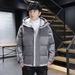 2024 New Men Winter Coat Thickened Trendy Brand Ins Padded Jacket Short Style Handsome Hooded Yurong Cotton Clothing_voghion.com