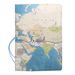 Travel Document Holder With 3D Map Design, Passport Cover, RFID Blocking, Slim Wallet For Tickets & Cards, Light Luxury Gift For Travelers_voghion.com