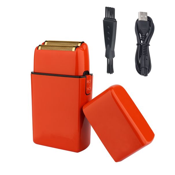 Floating double blade double net detachable washable blade head electric shaver hair clipper portable long battery life razor_voghion.com